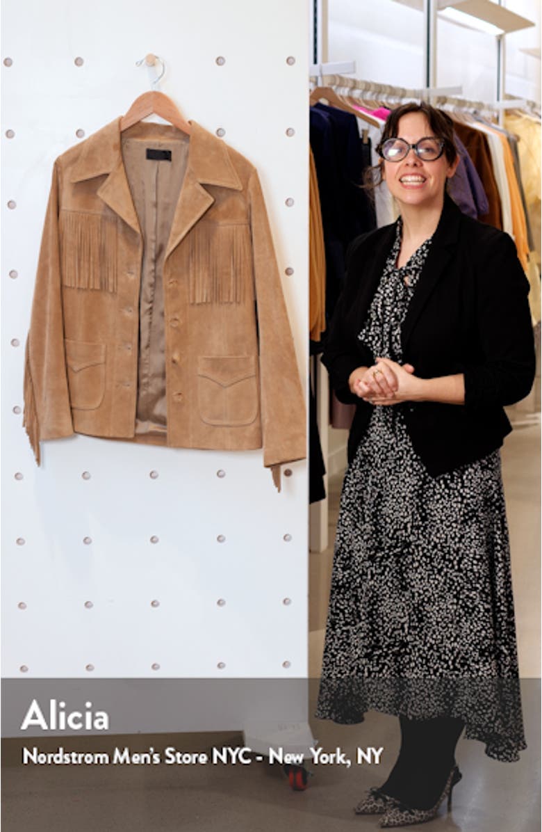 Carter Fringe Suede Jacket, sales video thumbnail