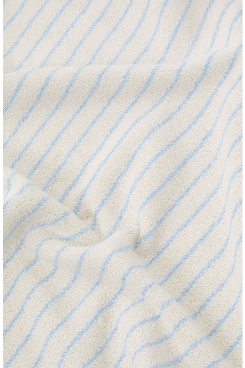 Organic Cotton Bath Towel, Alternate, color, BABY BLUE STRIPES