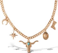 Jessica Simpson Celestial Charm Necklace