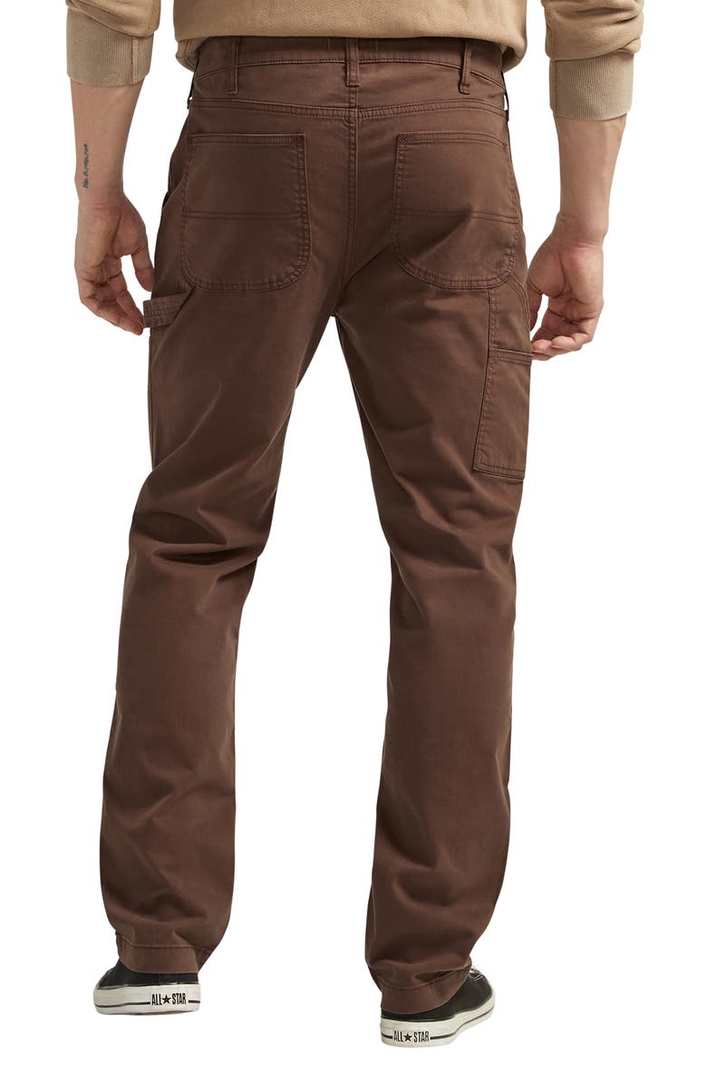 Silver Jeans Co. Relaxed Fit Twill Painter Pants, Alternate, color, Coffee