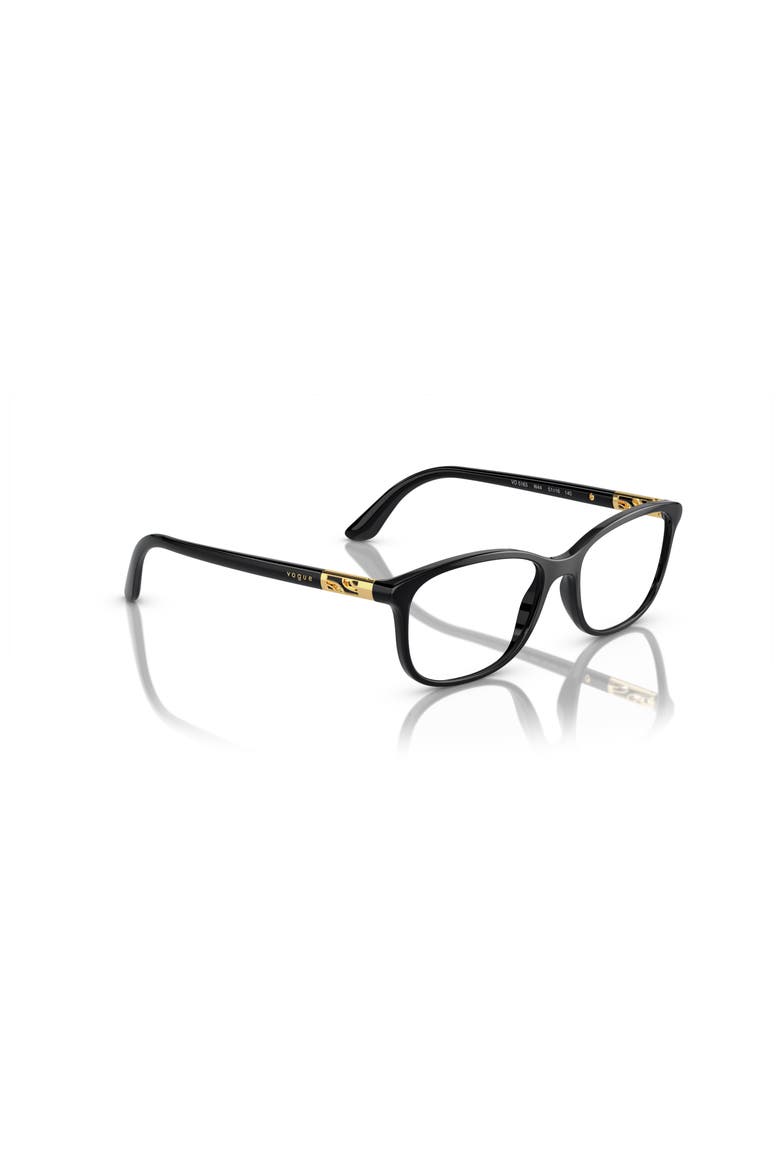 53mm Rectangle optical glasses, Alternate, color, Black