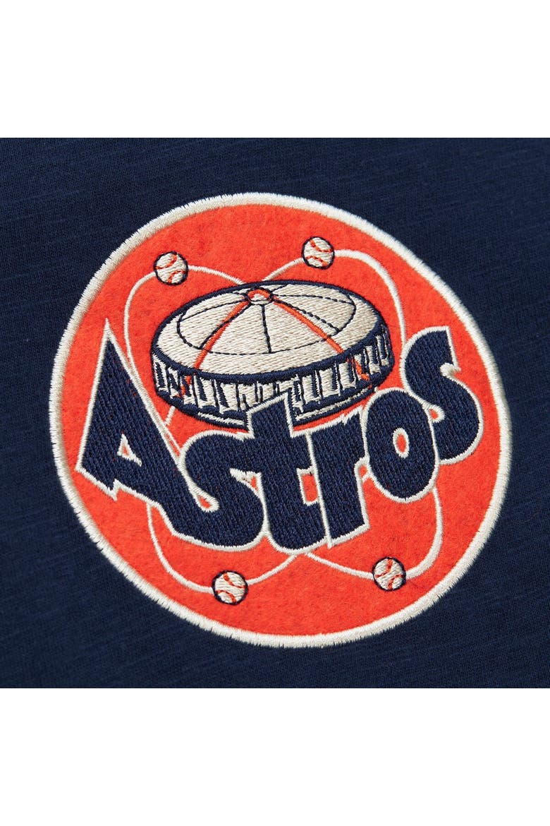 Men's Mitchell & Ness Navy Houston Astros Cooperstown Collection Legendary Raglan Slub Henley 3/4-Sleeve T-Shirt, Alternate, color, Navy