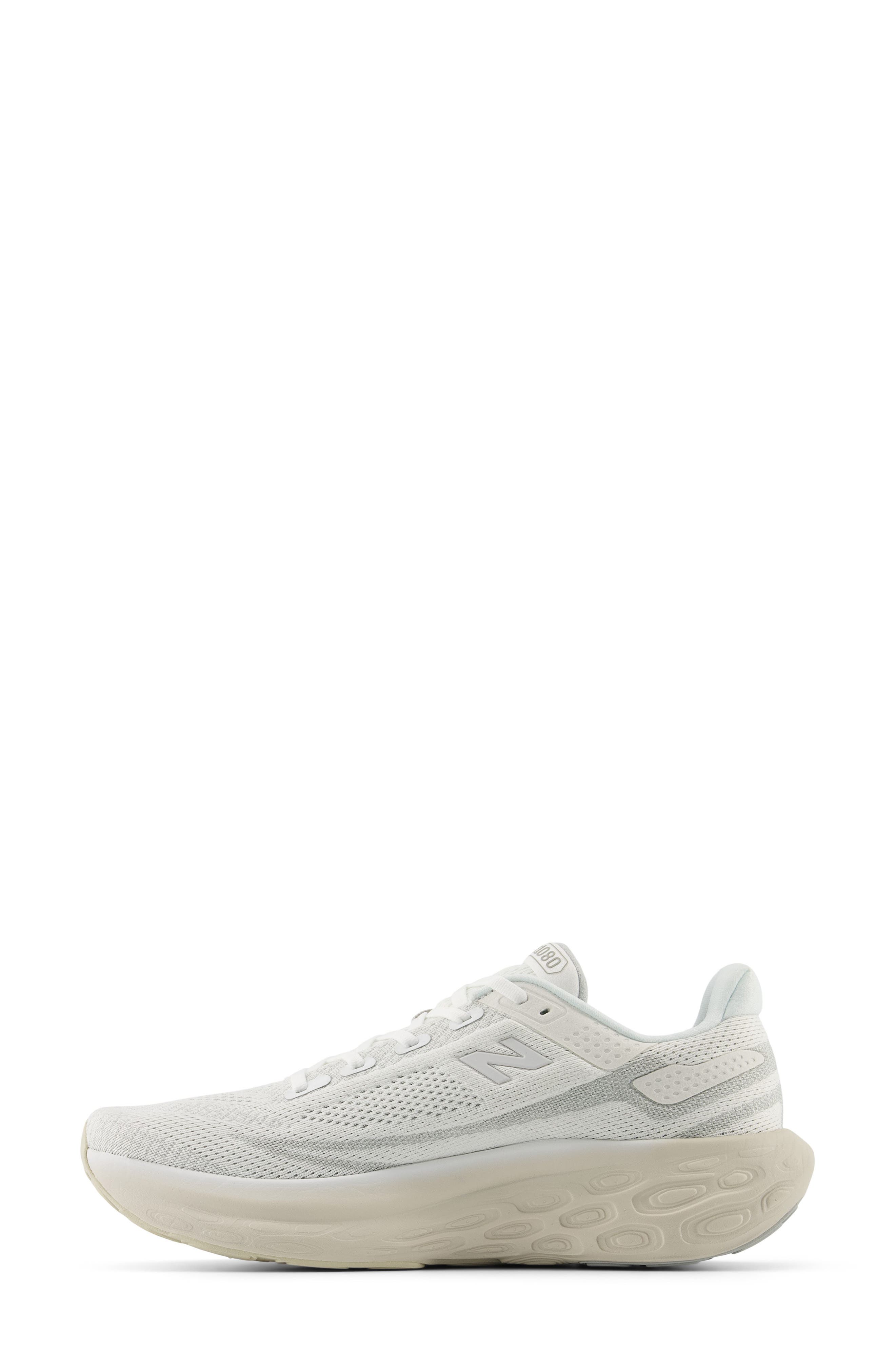 Fresh Foam X 1080 v13 Running Shoe, Alternate, color, WHITE/ TIMBERWOLF