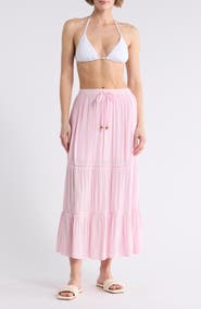 BOHO ME Tiered Maxi Cover-Up Skirt