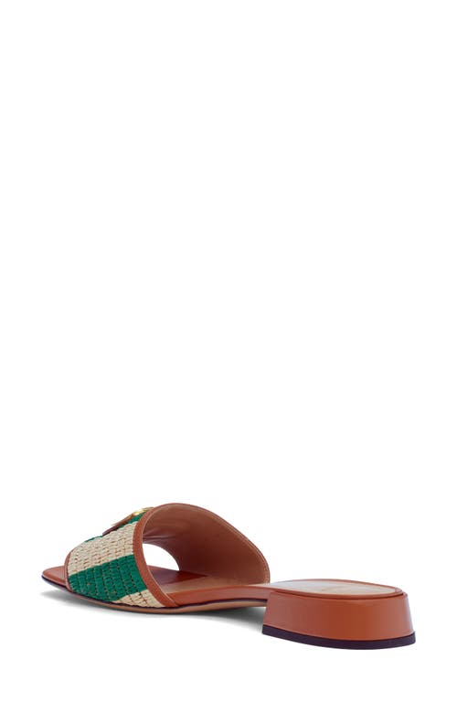 Valentino Garavani Vlogo Crochet Slide Sandal In Multi