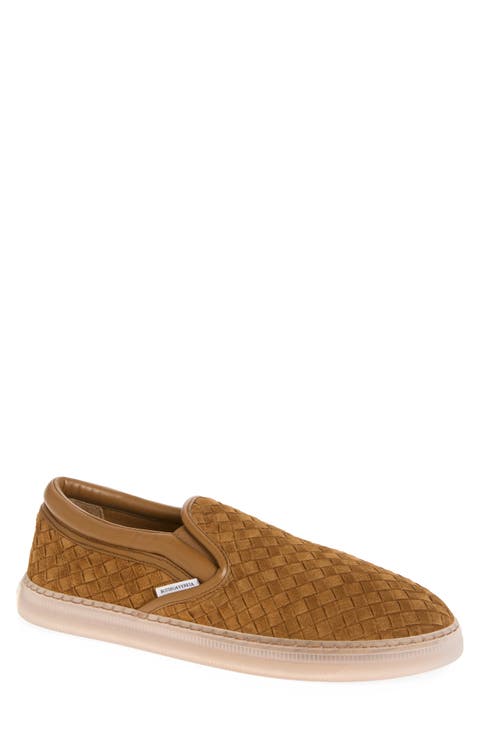 Sirena Intrecciato Suede Slip-On Sneaker