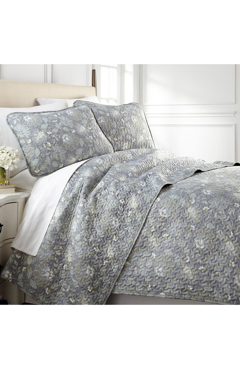 SOUTHSHORE FINE LINENS Luxury Premium Collection Ultra-Soft Quilt Cover Set, Main, color, Blossom Blue