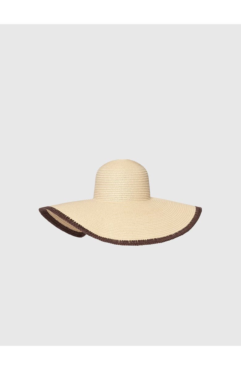 Manière De Voir Sandrine Raffia Oversized Sun Hat, Alternate, color, Natural