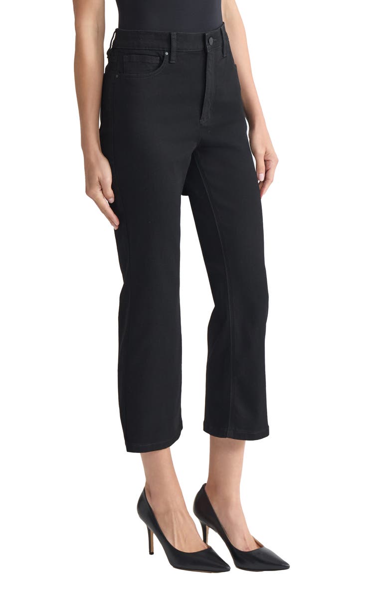 Jones New York Lexington High Waist Crop Flare Jeans, Alternate, color, Onyx Wash