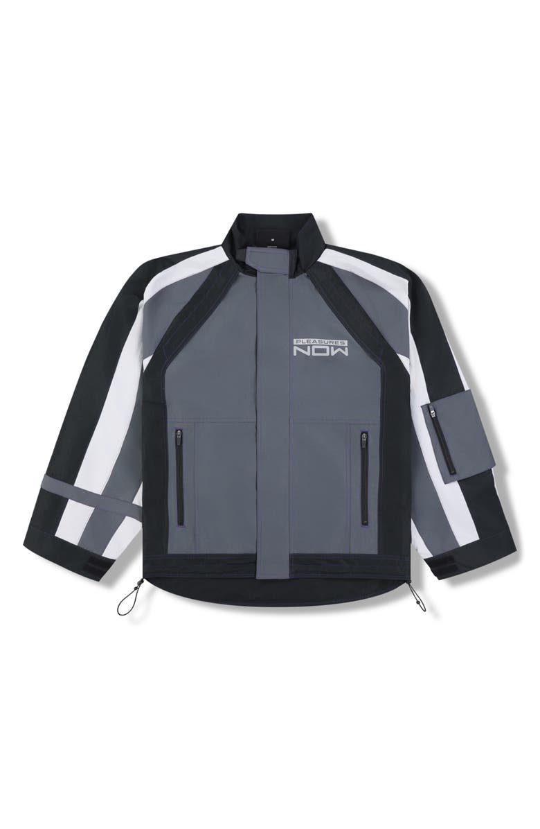 PLEASURES Tactical Moto Jacket, Alternate, color, Black
