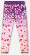 Deux par Deux Athletic Leggings Floral Gradient in Recycled Polyester