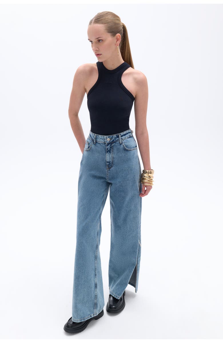 Nocturne Halter Neck Bodysuit, Alternate, color, 