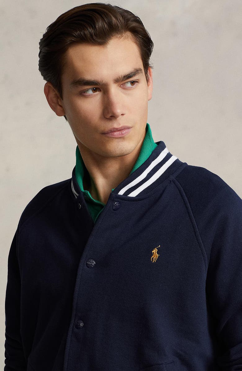 Polo Ralph Lauren Classic Athletic Fleece Baseball Jacket, Alternate, color, 