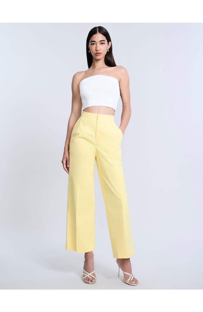BCBGMAXAZRIA High Waist Cropped Pant, Main, color, Camomile
