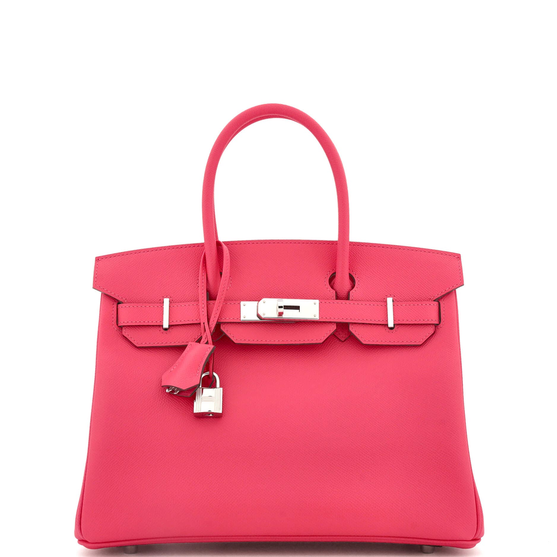 Birkin Handbag Pink Epsom with Palladium Hardware 30, Main, color, Pink
