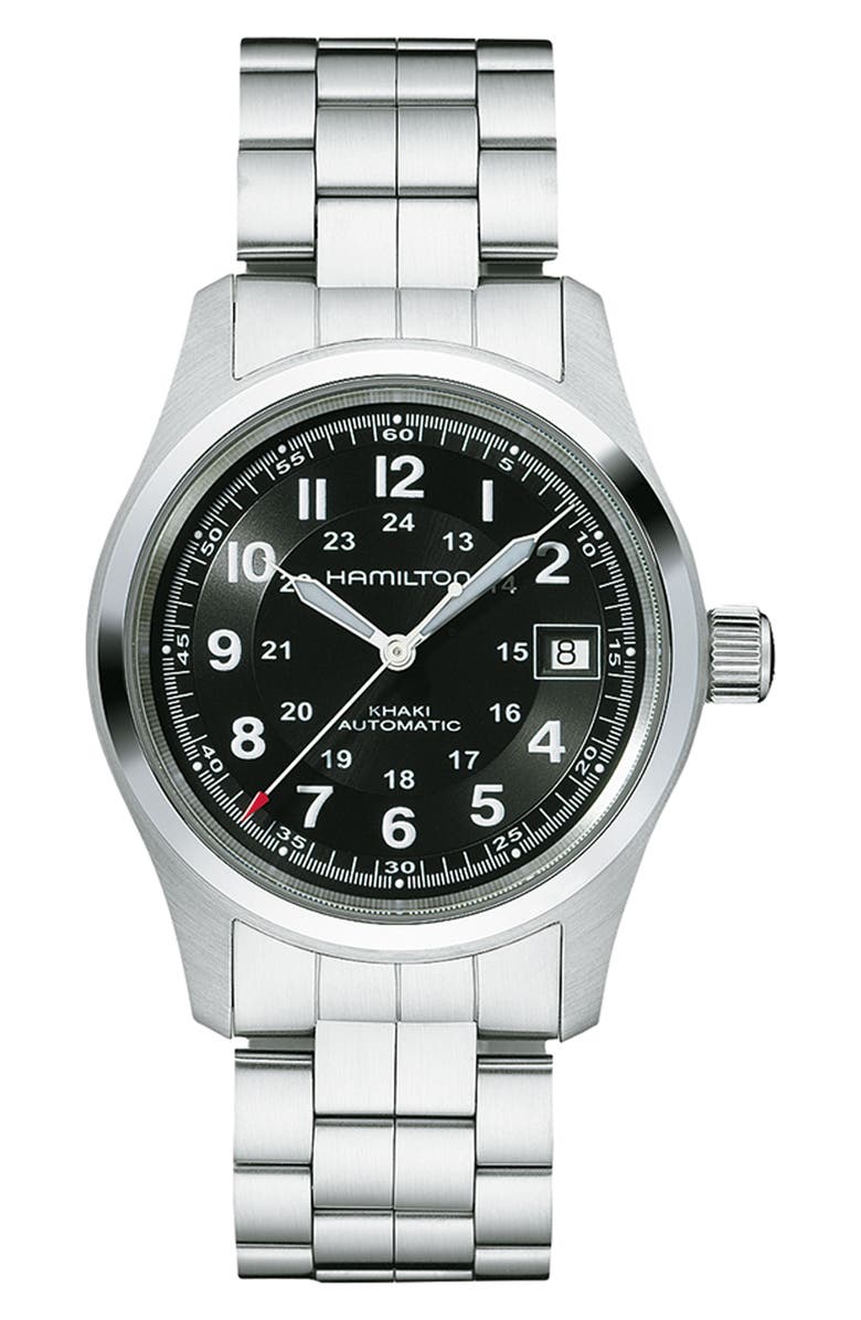 Hamilton Khaki Field Automatic Bracelet Watch, 38mm, Main, color, 