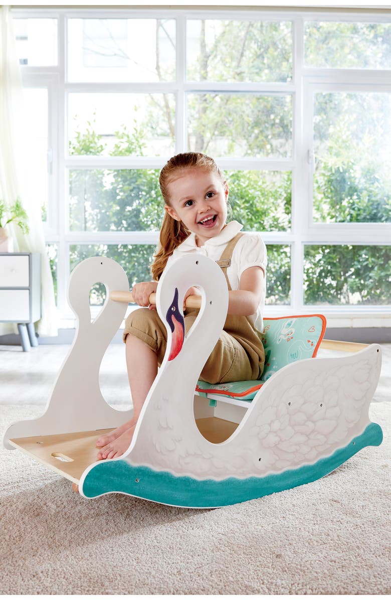 Hape 2-in-1 Rocking Swan, Alternate, color,