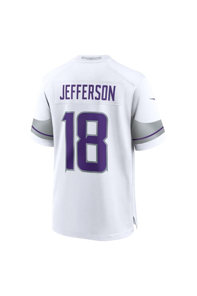 Men's Nike Justin Jefferson White Minnesota Vikings Alternate Game Player Jersey, Alternate, color, White