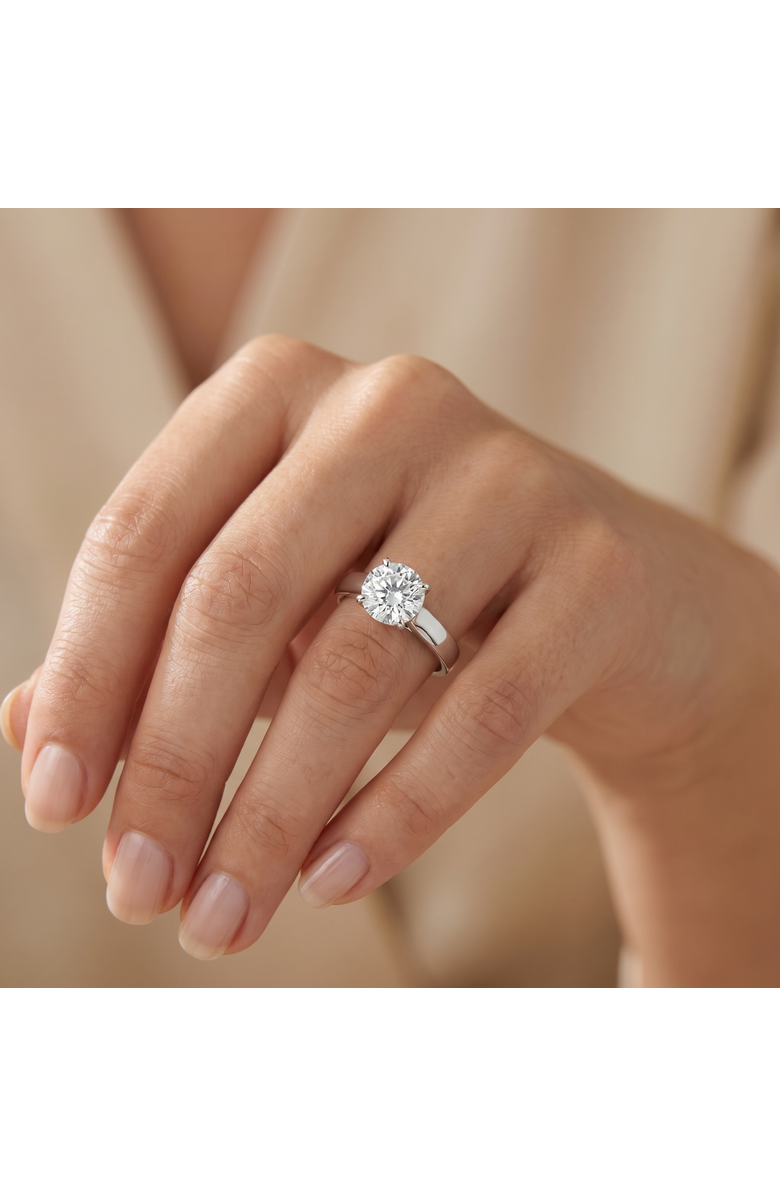 Bliss Diamond 1 Ct Solitaire Round Cut Diamond Engagement Ring 14k Gold Lab Grown, Alternate, color, 14K White Gold