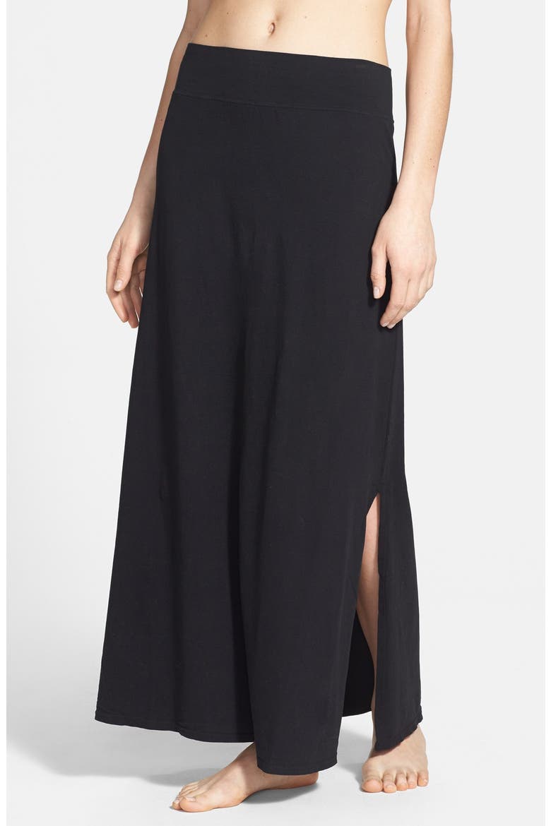 A-Line Maxi Skirt, Main, color, BLACK