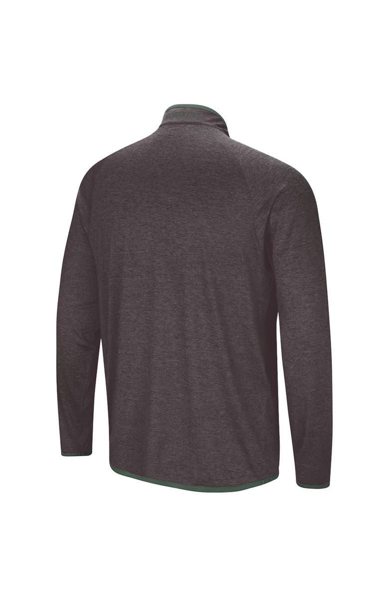 COLOSSEUM Men's Colosseum Black Michigan State Spartans Amnesia Lightweight Quarter-Zip Pullover, Alternate, color, 