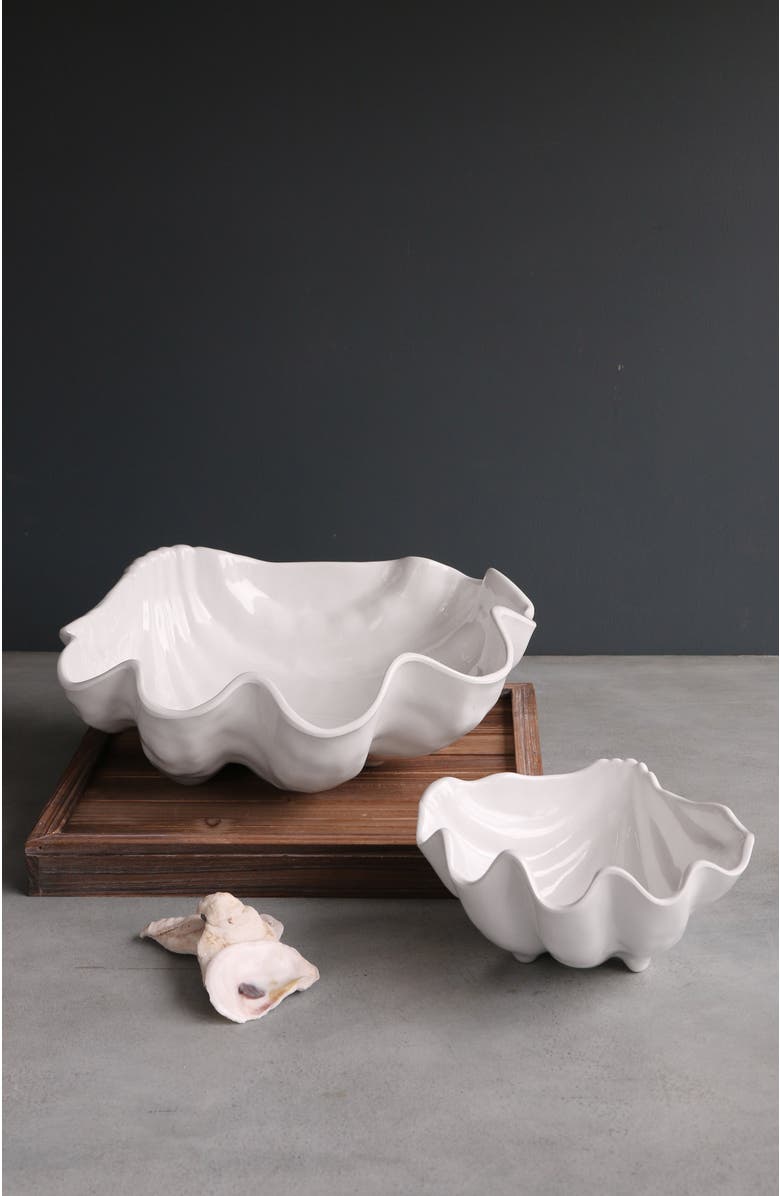 BEATRIZ BALL Collection VIDA Ocean Shell Small Bowl, Alternate, color, White