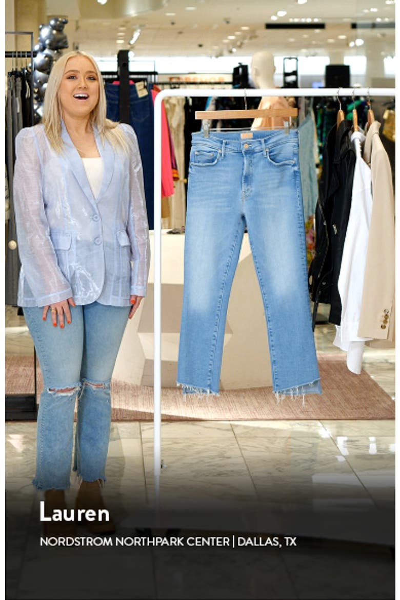 The Insider High Waist Step Frayed Hem Crop Jeans video