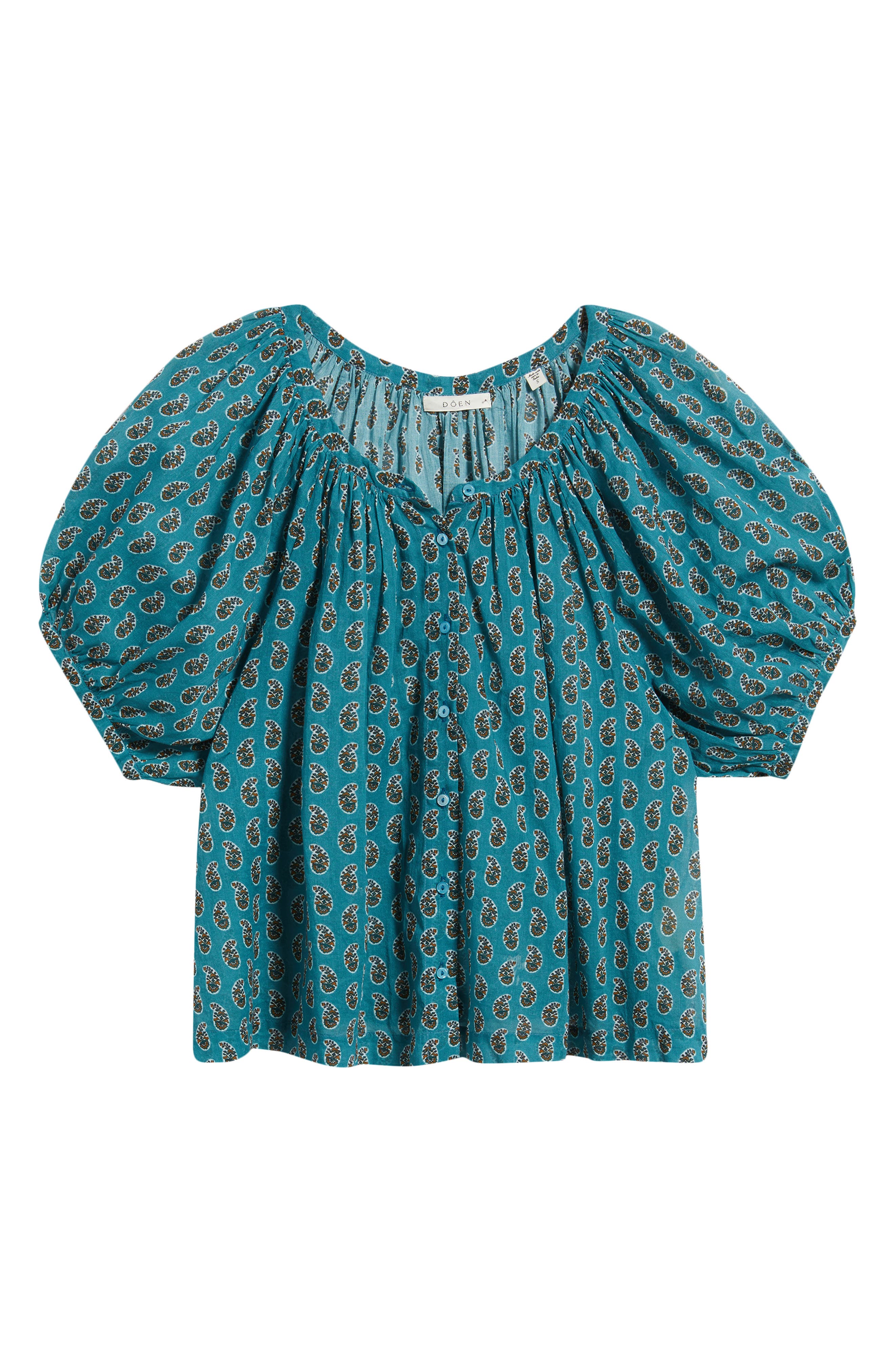DÔEN June Paisley Cotton Top (Women) | Nordstrom