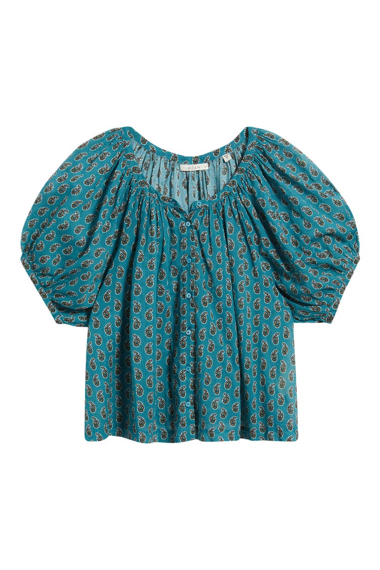 June Paisley Cotton Top, Alternate, color, ALBA PAISLEY