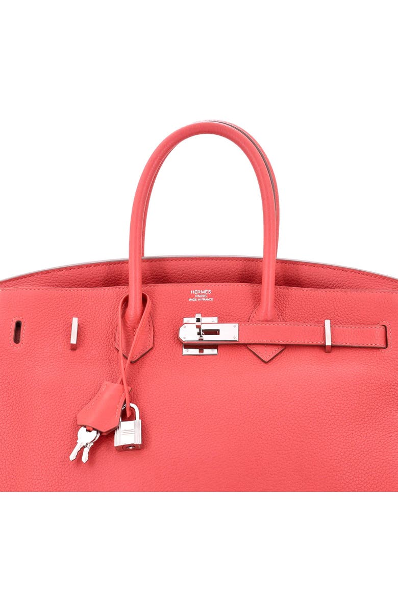 Pre-Owned Hermes Birkin Handbag Pink Clemence with Palladium Hardware 35, Alternate, color, Rose Jaipur