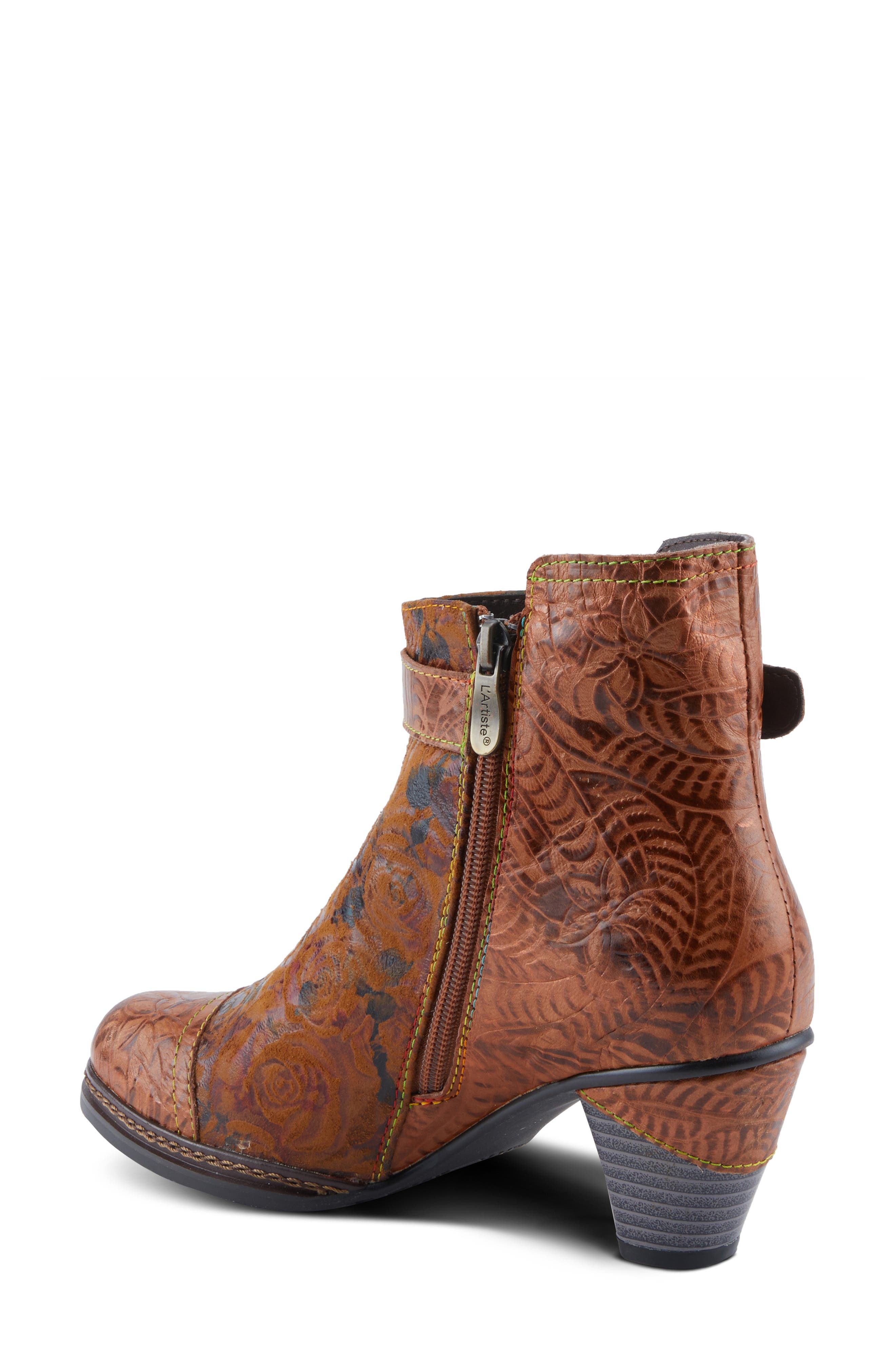 L'Artiste by Spring Step Antilles Flower Embossed, Alternate, color, Camel