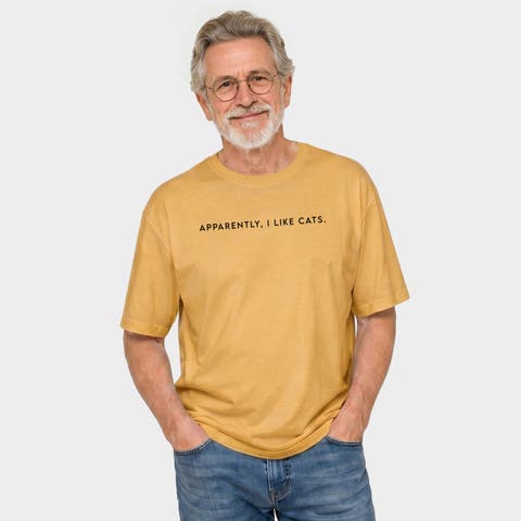 Apparently I Like Cats Garment Dyed T-Shirt