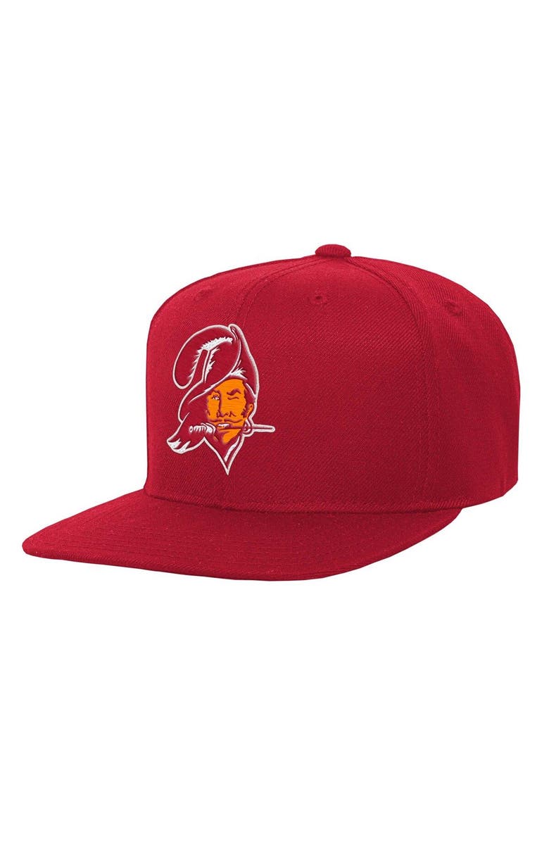 Mitchell & Ness Youth Mitchell & Ness Red Tampa Bay Buccaneers Gridiron Classics Ground Snapback Hat, Main, color, 