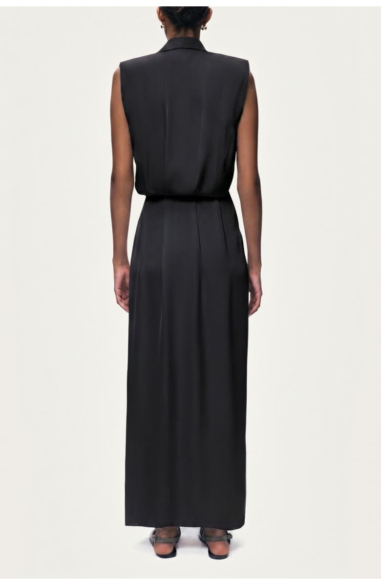 Nocturne Embellished Belt-Detail Maxi Dress, Alternate, color, Black