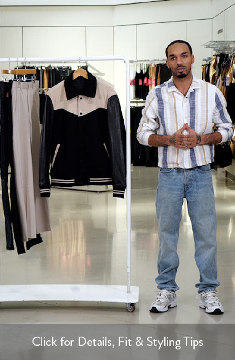 Endleton Contrast Bomber Jacket, sales video thumbnail