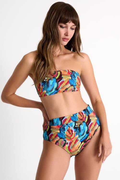 Shan Timess High-rise Bikini Bottom In Print