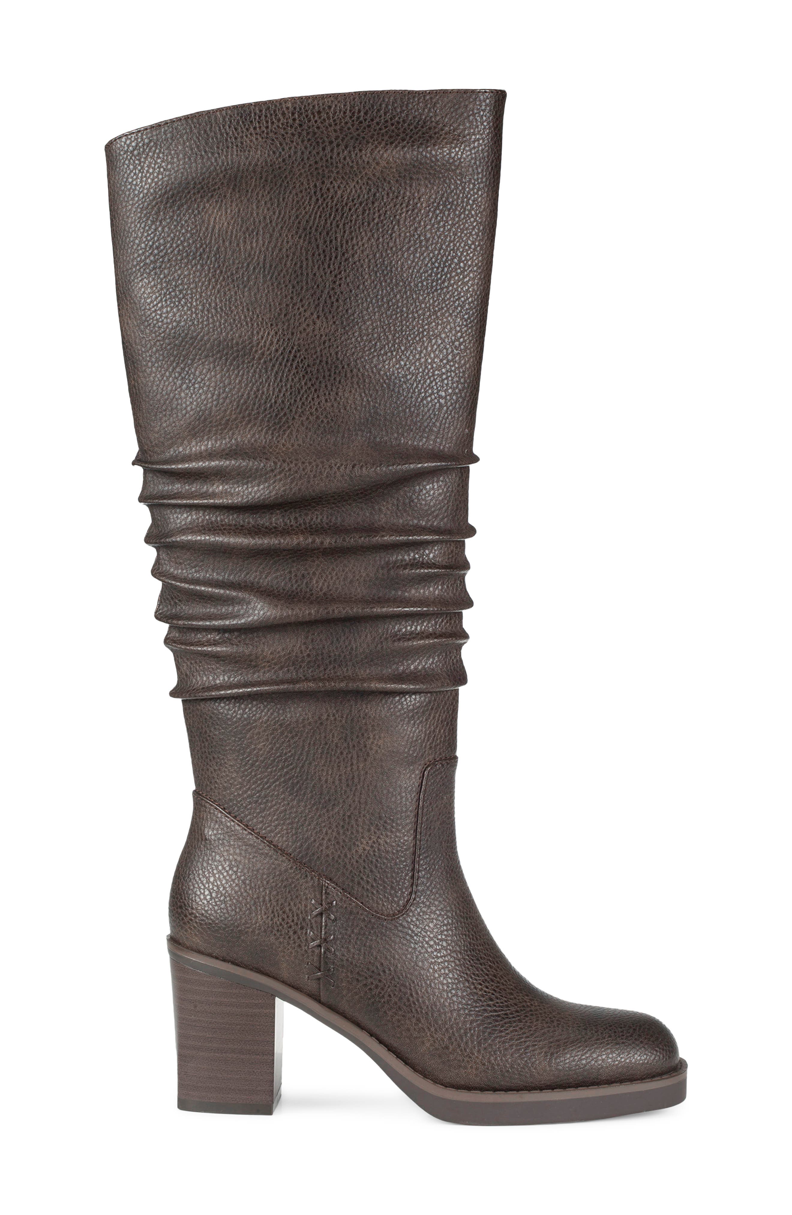 Gingee Tall Boot, Alternate, color, DARK BROWN