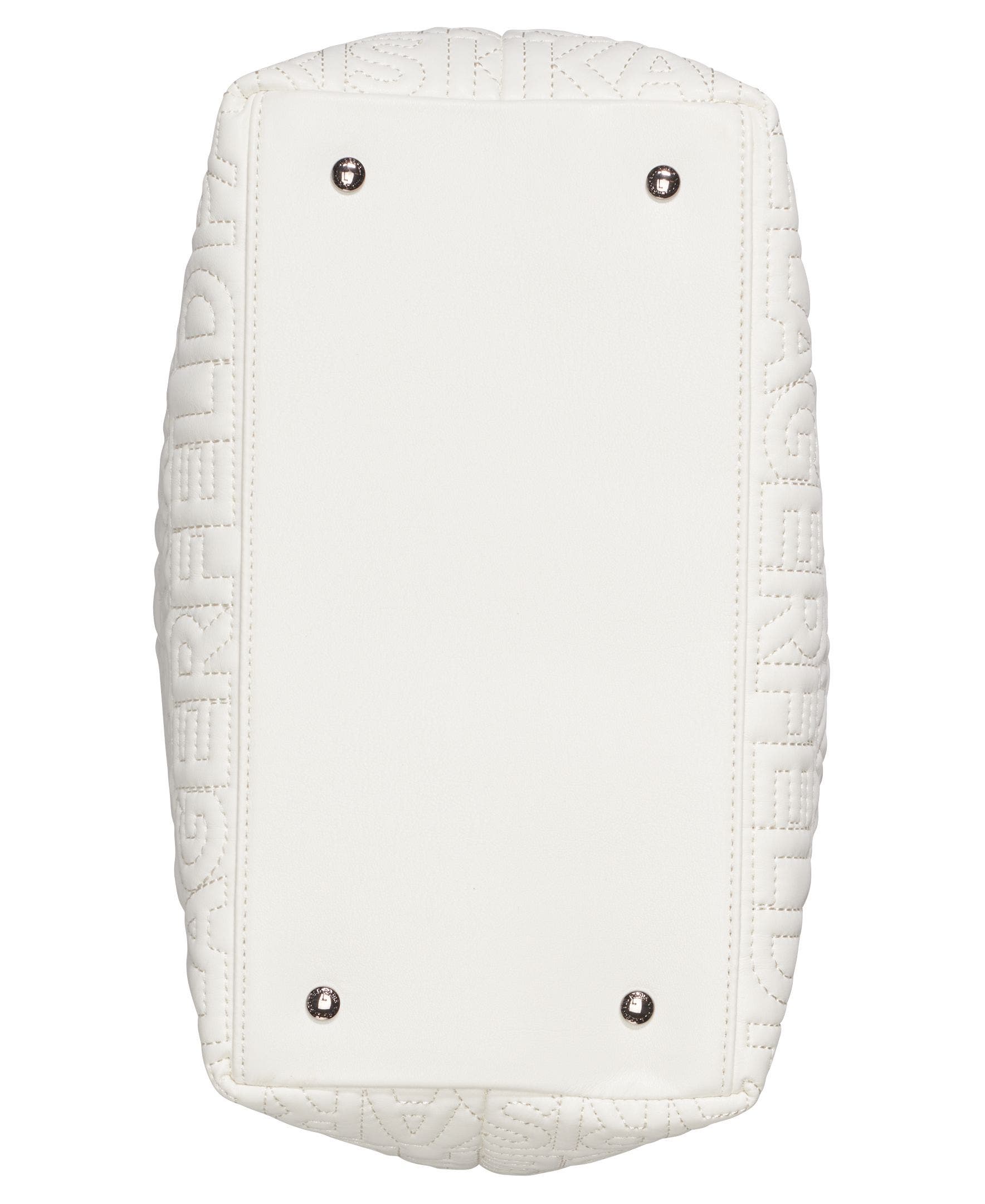 KARL LAGERFELD PARIS Voyage Med Tote, Alternate, color, White Multi