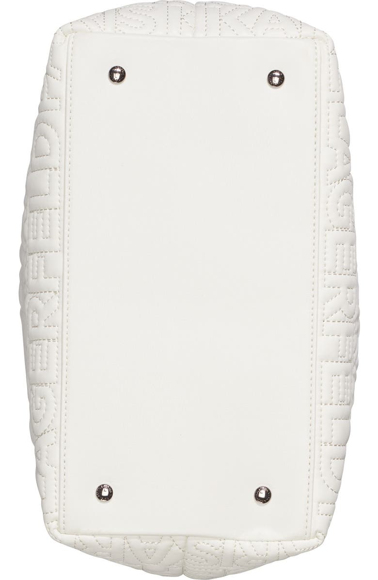 KARL LAGERFELD PARIS Voyage Med Tote, Alternate, color, White Multi