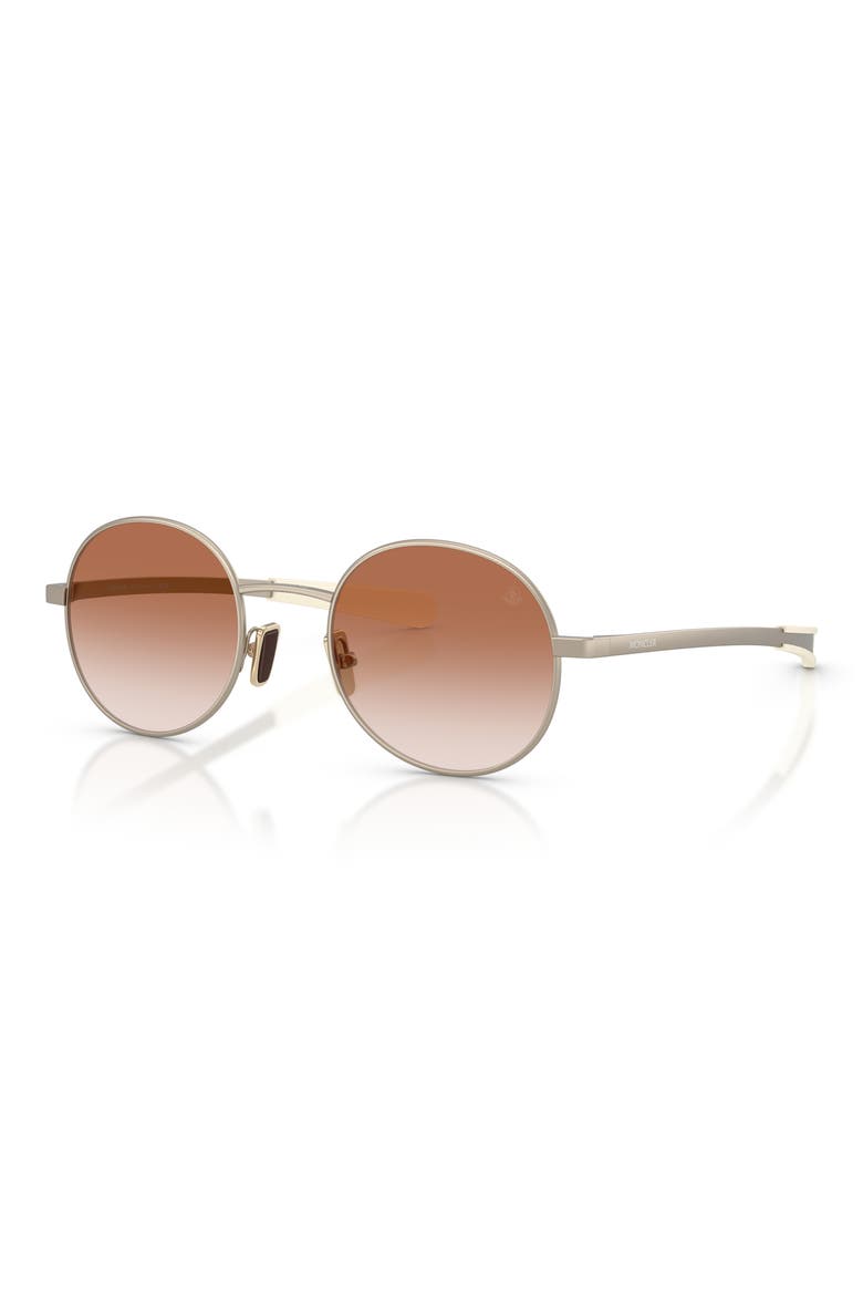 Centro 50mm Gradient Oval Sunglasses, Alternate, color, MATTE BRONZE / GRADIENT PINK