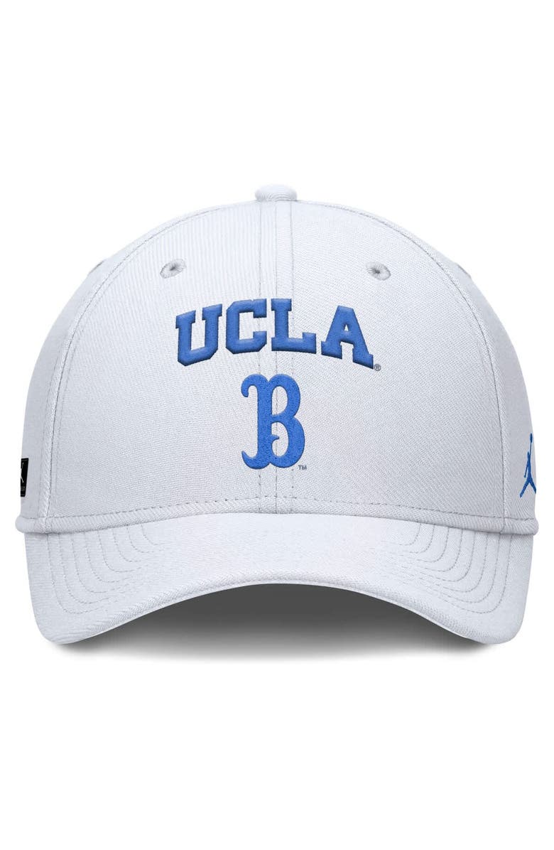 Jordan Brand Men's Jordan Brand White UCLA Bruins 2025 On-Field Rise Performance Flex Hat, Alternate, color, White