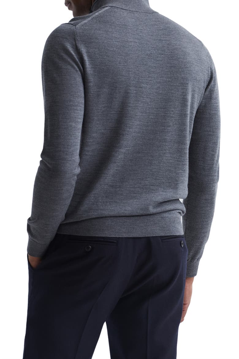 Blackhall Quarter Zip Wool Sweater, Alternate, color, DERBY GREY MARL