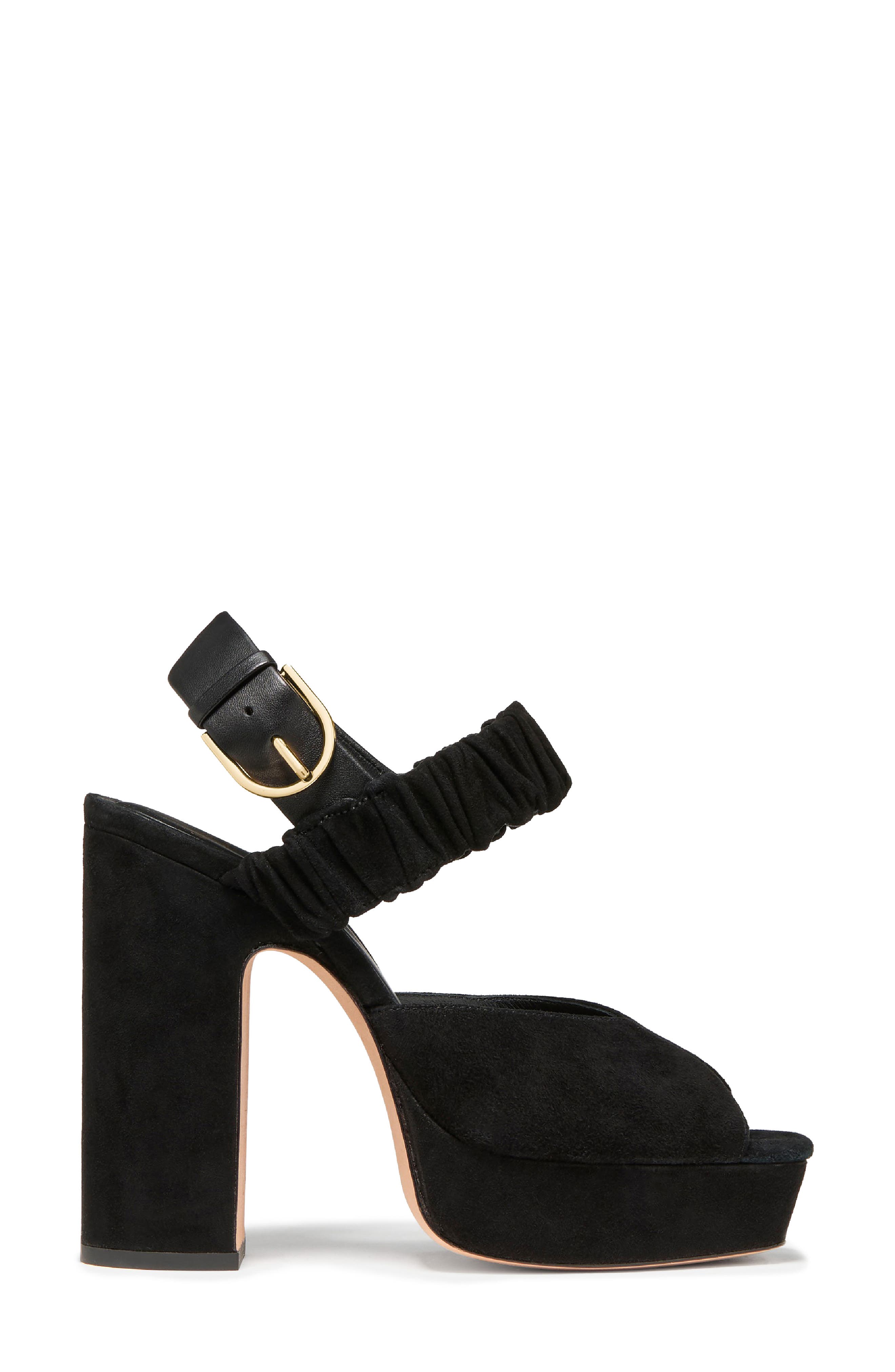 sylvie platform sandal, Alternate, color, BLACK