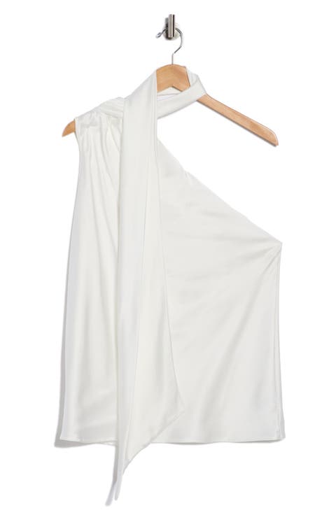 Scarf Detail One Shoulder Top