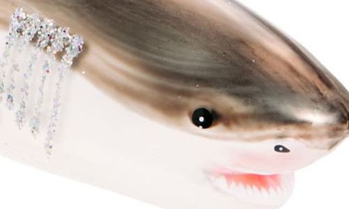 Old World Christmas Great White Shark Glass Ornament In Multi