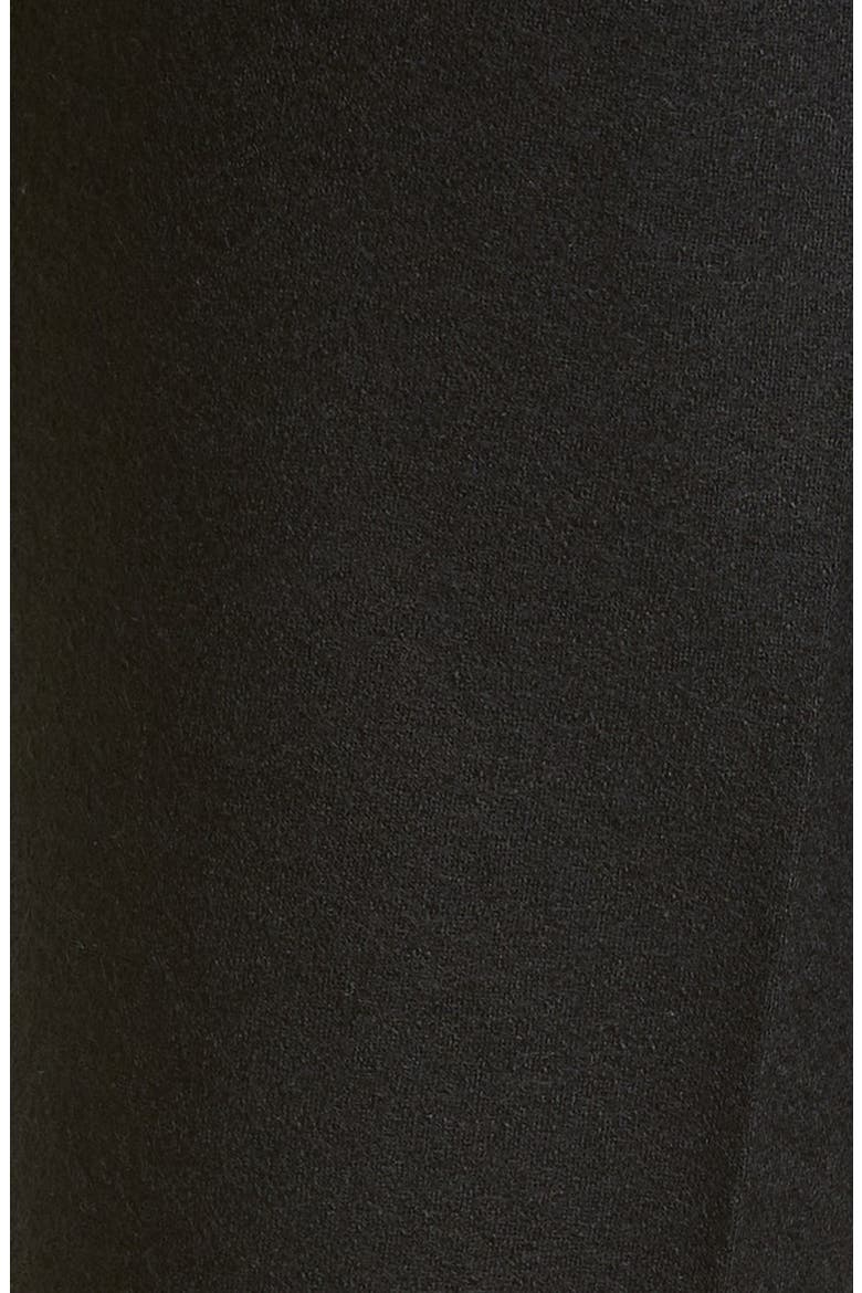 Pleated Wool Jersey Joggers, Alternate, color, BLACK