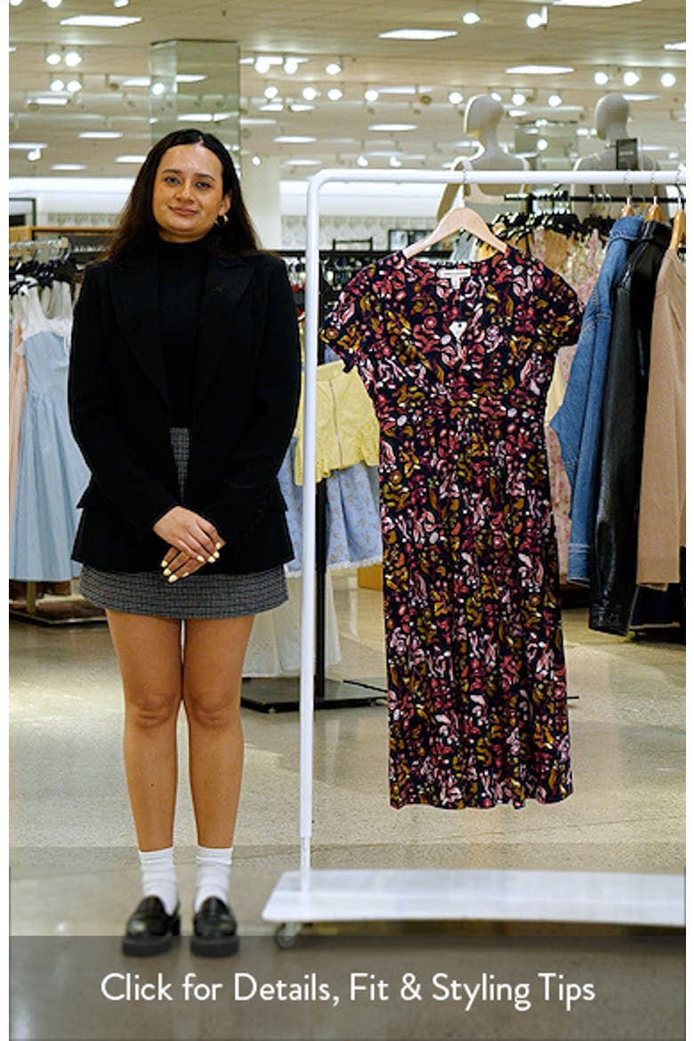 Chapelle Floral Organic Cotton Jersey Midi Dress video
