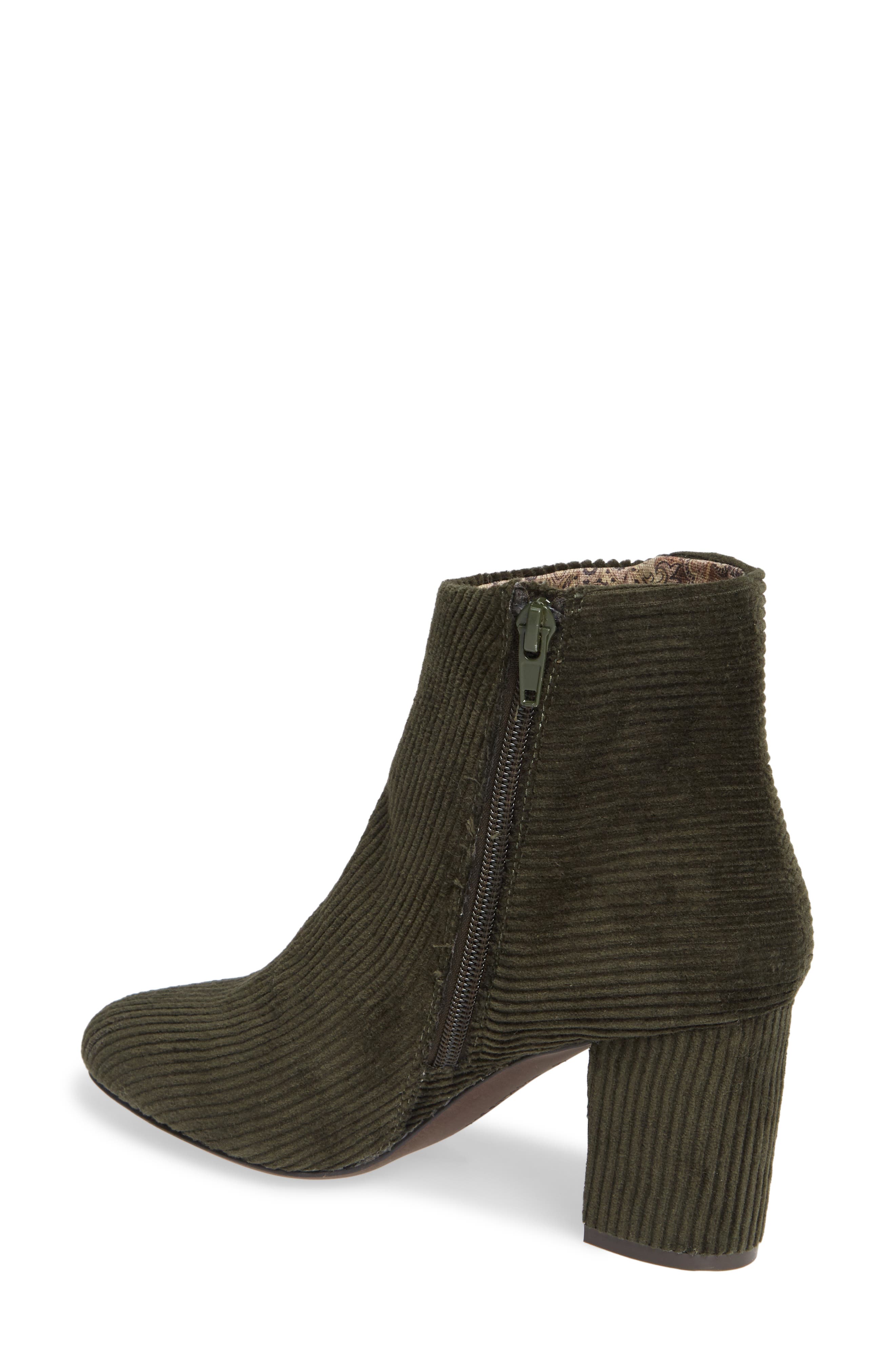 Band of Gypsies Andrea Bootie, Alternate, color, FOREST GREEN CORDUROY