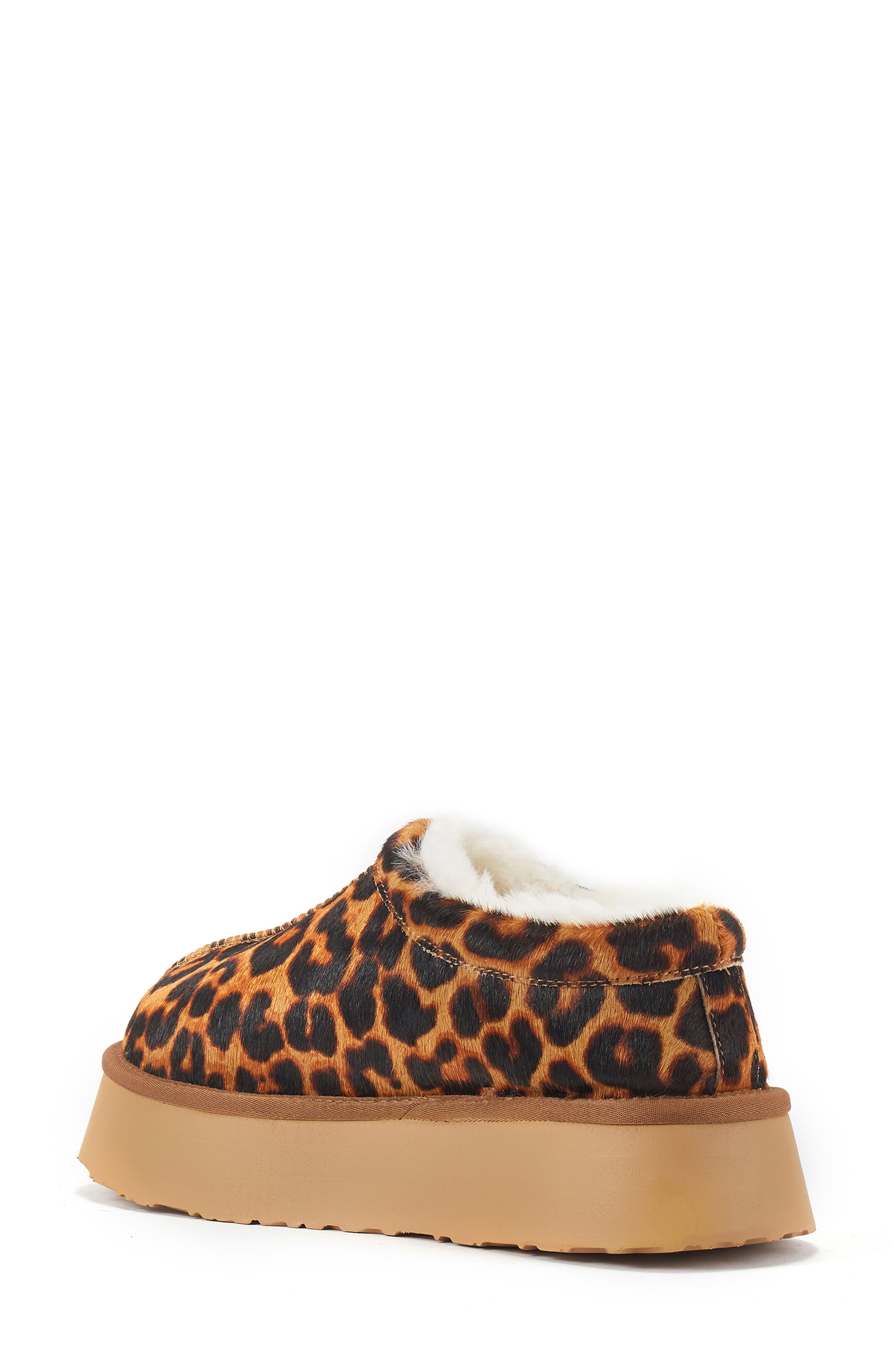 Australia Luxe Collective Outback Genuine Shearling Platform Slipper, Alternate, color, Leopard