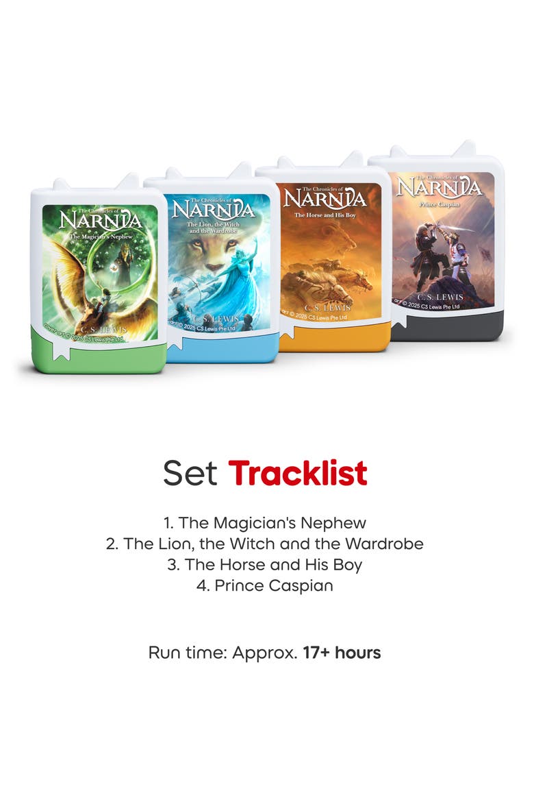Set of 4 'Chronicles of Narnia' Audiobook Bundle, Alternate, color, WHITE MULTI
